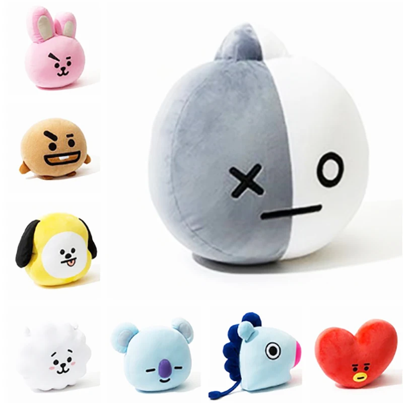 

New Kpop Bangtan Boys BTS bt21 Vapp Pillow Plush Toys Warm Cushion Back Pillow Cartoon Dolls TATA VAN COOKY CHIMMY SHOOKY