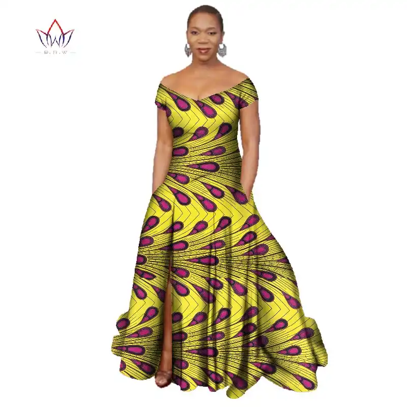 Long Dress Africa Bazin Riche Wax Print Dresses Plus Size Vetement Africain Pour Femme Ankara Dresses Vestidos Wy445 Long Dress Print Dressdress Plus Aliexpress