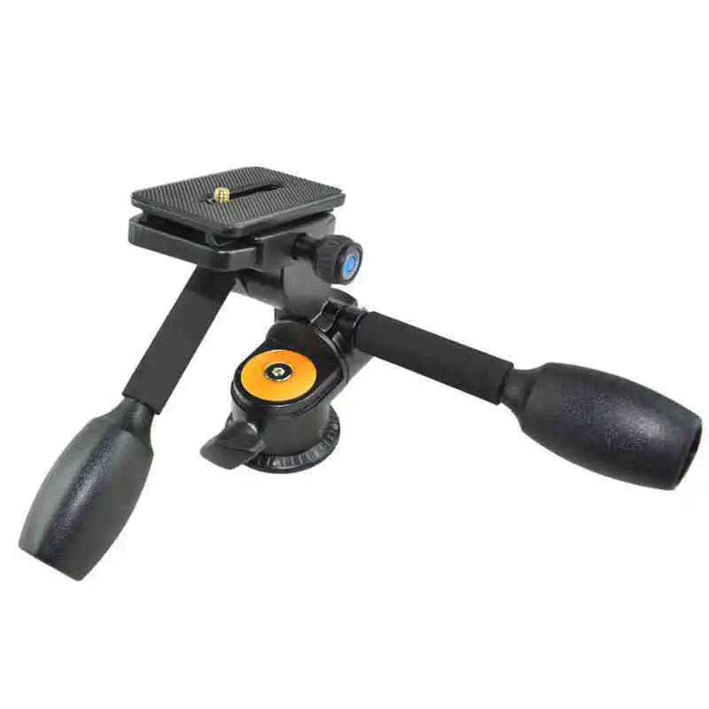 F16926 Q80 Double Handle Aluminum Camera Tripod Ball Head Q 80 Three