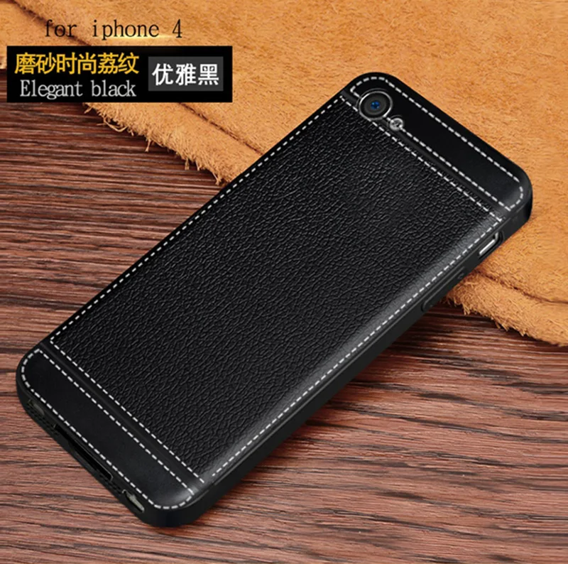 Litchi silicone case iphone 4 4s (6)