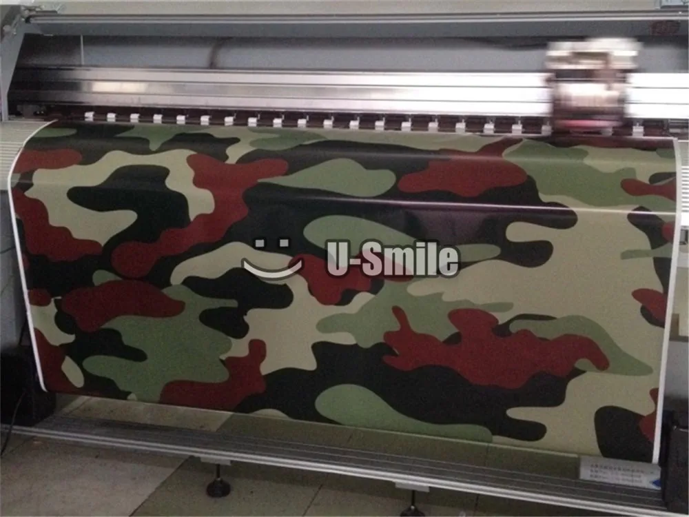 Special Price Jumbo Zwart Rood Jungle Camo Vinyl Wrap Jumbo Camouflage Sticker Bom Film Bubble Gratis Voor SUV TRUCK Jeep 30 m /Roll