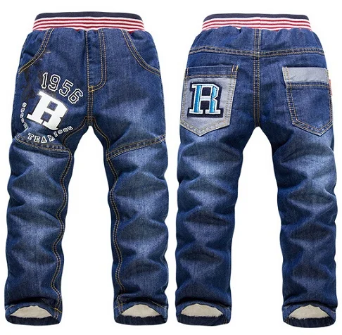 SKZ-309, Новое поступление, плотные зимние теплые штаны для мальчиков, Детские Модные брюки, джинсы для малышей,, розничная - Цвет: 006