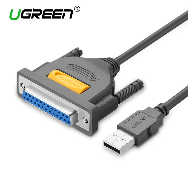 Ugreen USB to DB25 Printer Cable Parallel Male to Female Port LPT DB25