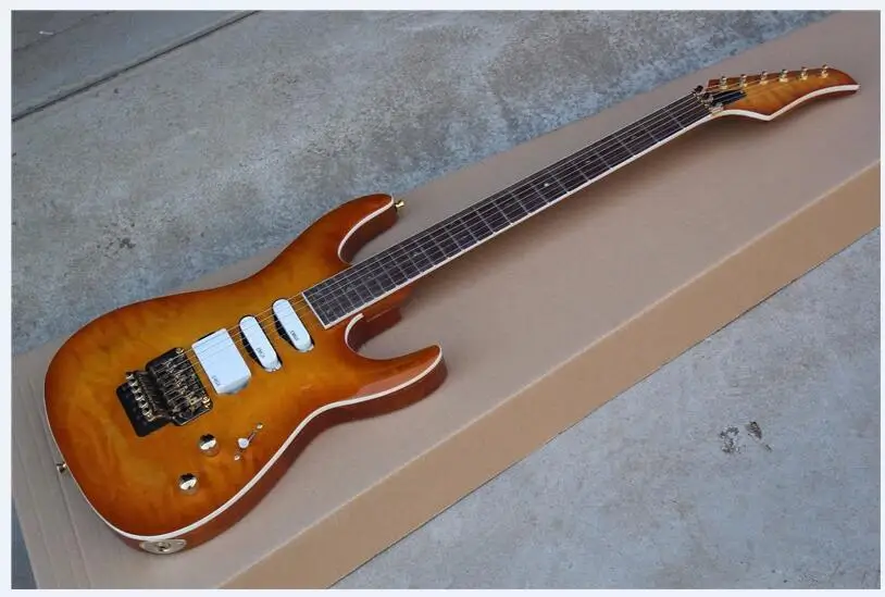 High quality GYIb-0002 CS color rosewood fretboard golden hardware Solid mahogany body Electric Guitar free shipping