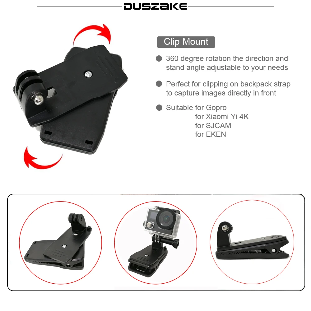 Kit-For-Gopro-Hero-5-Accessories-Car-Mount-Chest-Mount-For-Eken-Head-Strap-For-Yi (2)