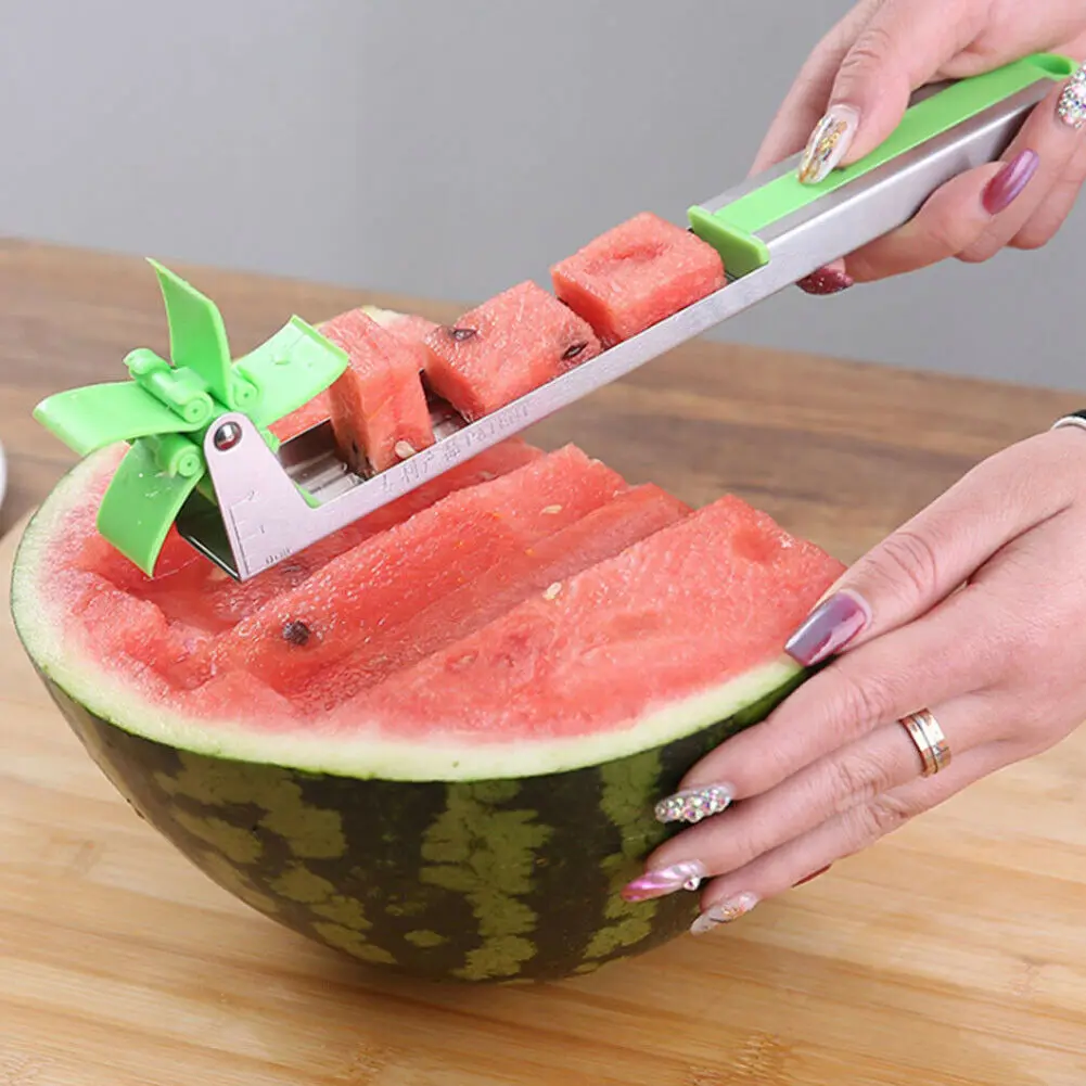 

Ins Hot Windmill Shape Watermelon Slicer Cutter Stainless Steel Kitchen Tool 2019 New Creative Watermelon slicer Dropshipping