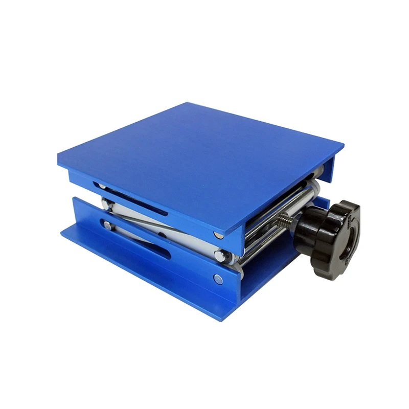CNC Laser Engraving Machine 100*100 Mini Aluminum Alloy Lifting Platform Focus Adjustable For Desktop Max Adjust Height 45-145mm