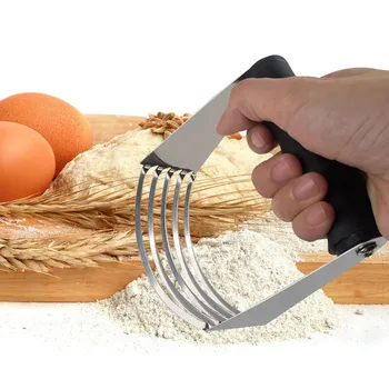 

Hot Sale New 1 pcs Rapid mixing Dough Blender Top Professional Pastry Cutter with Heavy Duty Stainless Steel 10