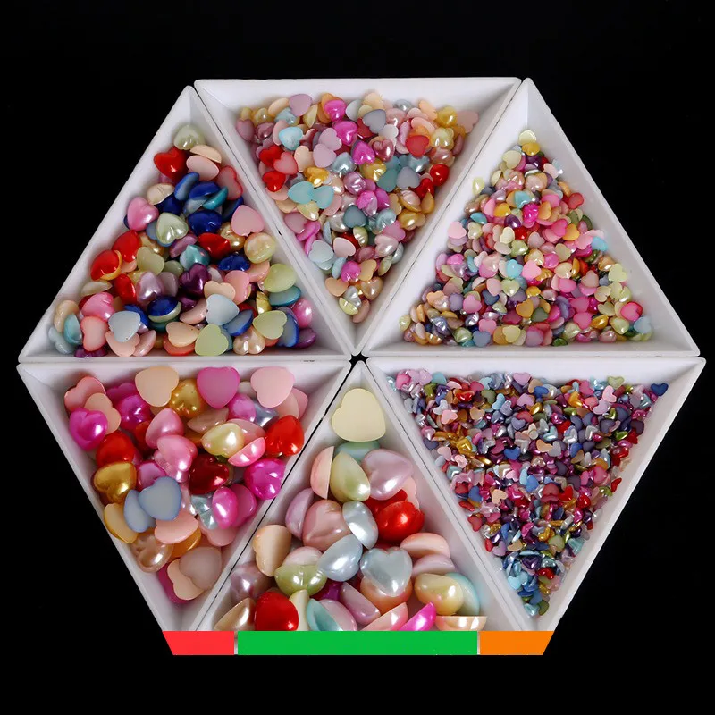 

10Pcs Plastic Nail Art Gem Diamond Glitter Crystal Sorting Trays Rhinestones Beads Decor Picker Storage Accessory