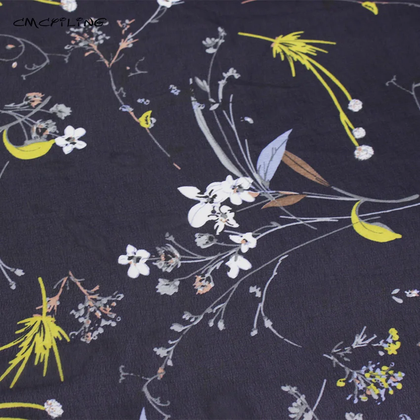 CMCYILING шифоновая ткань с принтом для летних швейных платьев рубашки цветочные ткани 100 см* 150 см
