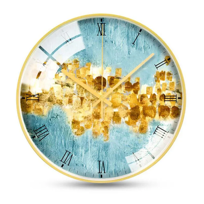 Новые Настенные часы 3D скандинавские металлические настенные часы современный дизайн для украшения дома кварцевые супер бесшумные настенные часы большие часы на стену - Цвет: As Shown
