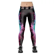 Женские Эластичные Обтягивающие штаны с принтом Galaxy firelame для тренировок в тренажерном зале для йоги бега занятий спортом леггинсы для фитнеса дропшиппинг