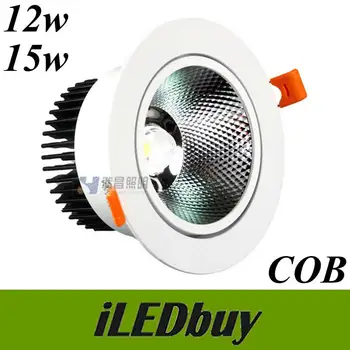

20PCS/Lot White Shell Round Recessed Led Downlight 110-230V COB LED Spot Lamp Angle Adjustable Ceiling Downlight for Home/Office