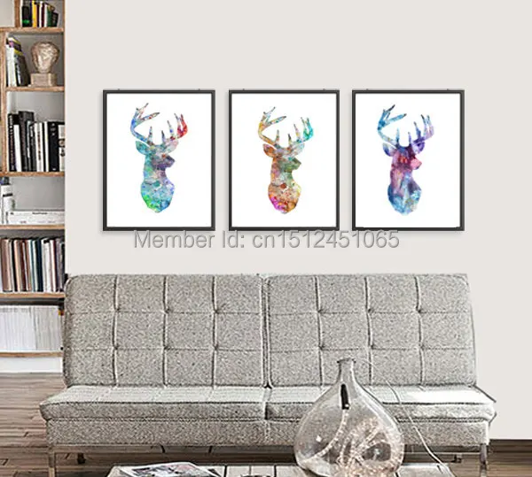Abstract Wall Decor modern for kids room wall decor deer art print home decor wall art Abstract Wall Decor modern for kids room wall decor deer art print home decor wall art