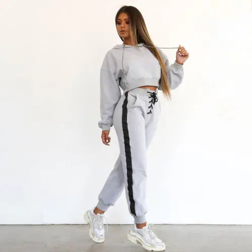 Women Tops Or Pants Hooded Long Sleeve Lounge Clothes ...