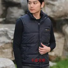 Осенне-зимняя мужская жилетка мужское зимнее пальто хлопковая стеганая куртка без рукавов Мужская жилетка 4 размера L-3XL 4 цвета