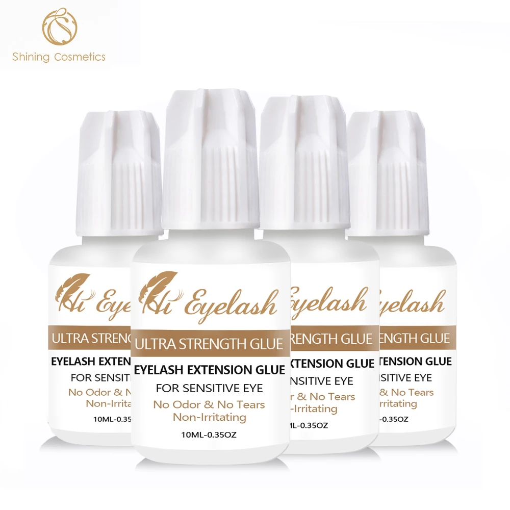 

4pcs 10ml Hieyelash 3-4seconds Eyelash Extension Glue Professional No Odor No Tear Made In Korea Glue