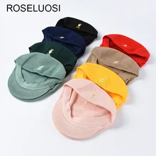 Весна лето козырьки для женщин сплошной цвет Винтаж Повседневная Кепка