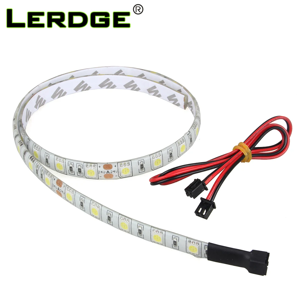 3D طابعة اكسسوارات الأبيض جهاز إضاءة نوع ليد ل Lergde-S اللوحة و Lerdge-X مجلس 12 V 24 V طول 60 سنتيمتر مع كابل أجزاء