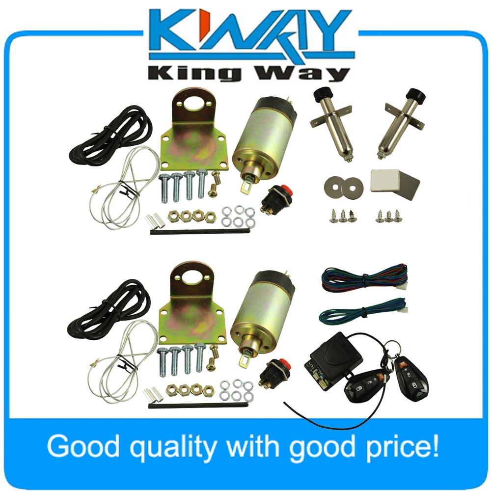 New Door Popper Kit for 2 Door with 2 Remotes 80 lbs Popper System Easy