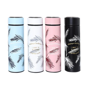 

New Trees Pattern Vacuum Thermos Bottle Water Bottle Stainless Steel Vacuum Flask Insulated Bottle Container Outdoor Travel Cup