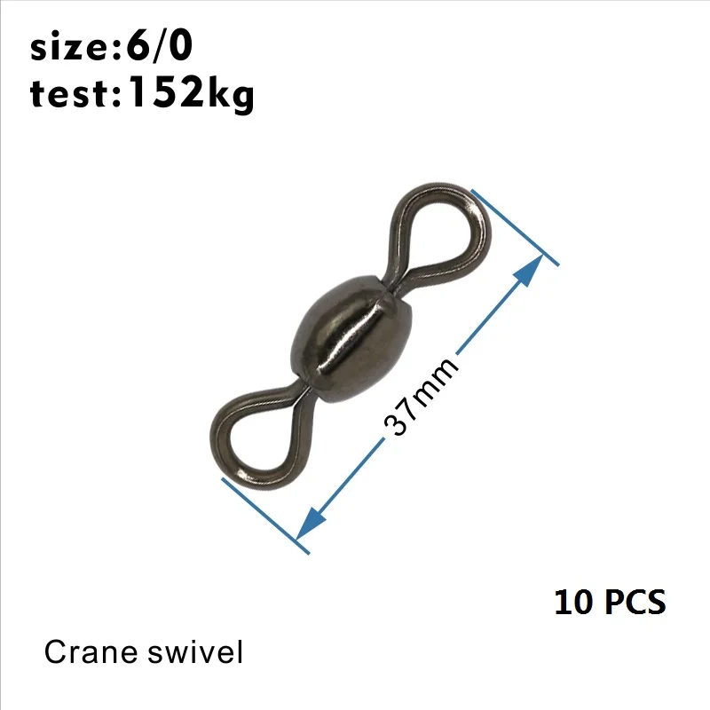 HXY шт(от 200 до 5) Размер(от 10 до 10/0) Вертлюги для рыболовных кранов с твердым кольцом, разъем для рыболовных крючков, аксессуары для рыболовных снастей - Цвет: 6l0     10PCS