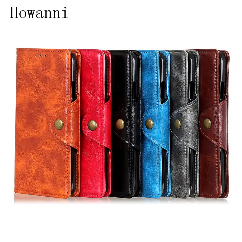 

Leather Phone Case For BQ Vsmart Joy 1 Case Flip Wallet Stand For BQ Vsmart Joy 1 Plsu 1+ Case Cover Retro Business Phone Bag