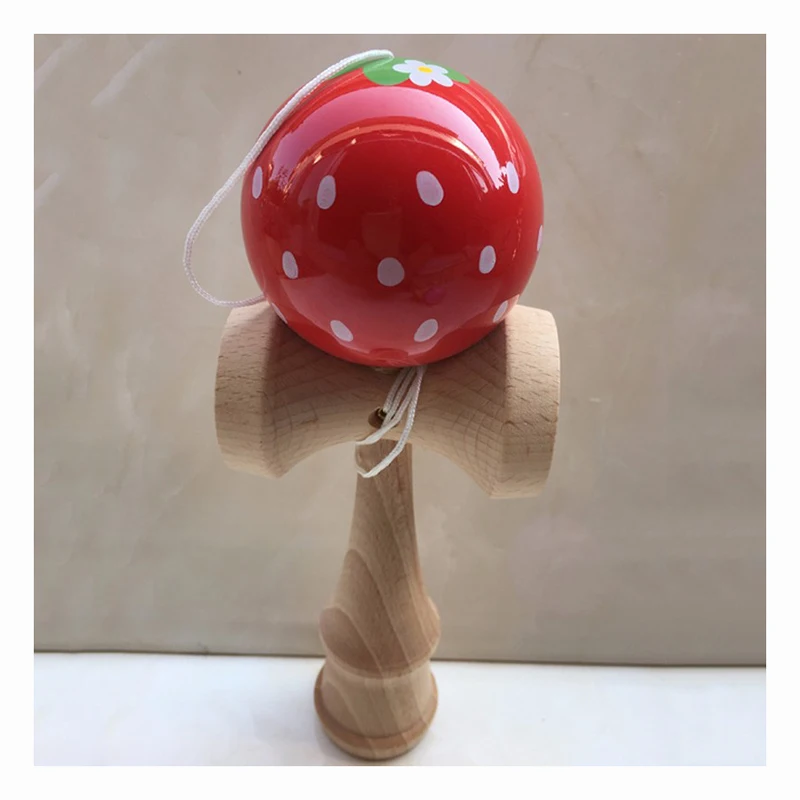 Клубничное животное Kendama шарики деревянные жонглирование умелые профессиональные спортивные игрушки для детей и взрослых