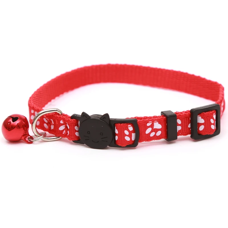 Safety Cute Nylon Dog Puppy Cat Collar Lovely Personalized Kitten Adjustable Breakaway Pet Collar Cats Collars With Bell Safety Cute Nylon Dog Puppy Cat Collar Lovely Personalized Kitten Adjustable Breakaway Pet Collar Cats Collars With Bell