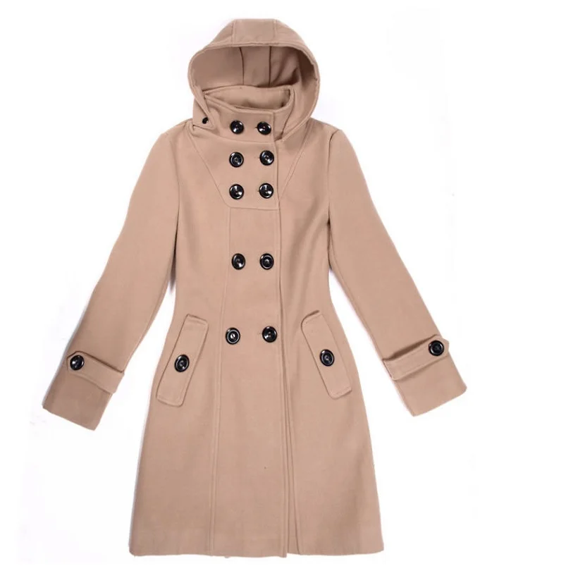 Noir Col Chaud Rabattu champagne Rose rouge Occasionnel Femmes Manteau D'hiver Volants Ww039 ardoisé Automne Long rose Survêtement Noir Femelle À rRxwqE8r