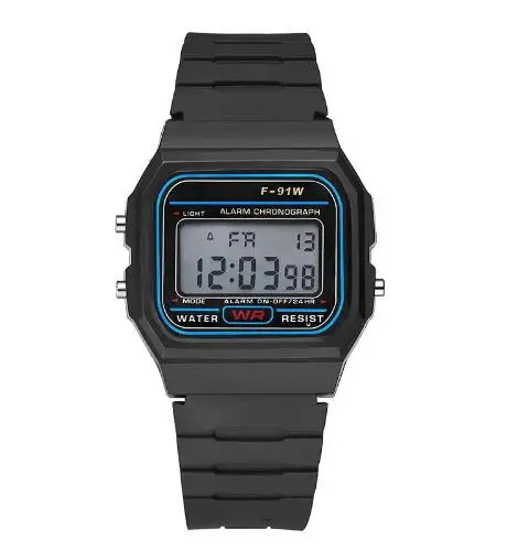 Led الرقمية الأسود البلاستيك الساعات ساعة رياضية للرجال مضيئة متعددة الوظائف الرقمية ساعة اليد relogio feminino بيان كول سات