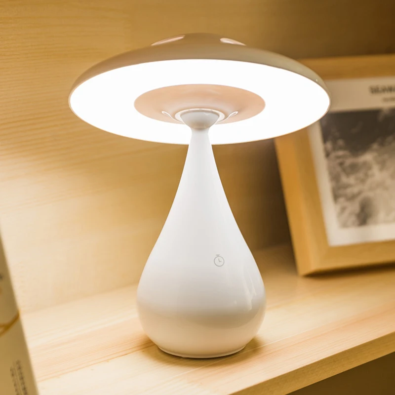 

Creative LED Mushroom Child Desk Lamp Dimming Touch 360 Lighting Reading Table Lamp with Air Purification Stepless Dimming