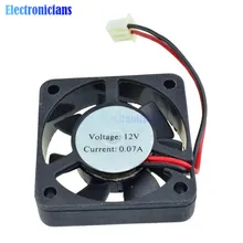 2 pièces noir 2 broches 12V 40mm x 10mm 4010 ventilateur cc sans brosse ventilateur de refroidissement pour Arduino framboise Pi Reprap rampes imprimante 3D(China)