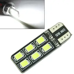 Белый свет T10 светодиодный 2835-12 SMD CANBUS ОШИБОК W5W 194 168 двери карта лампы