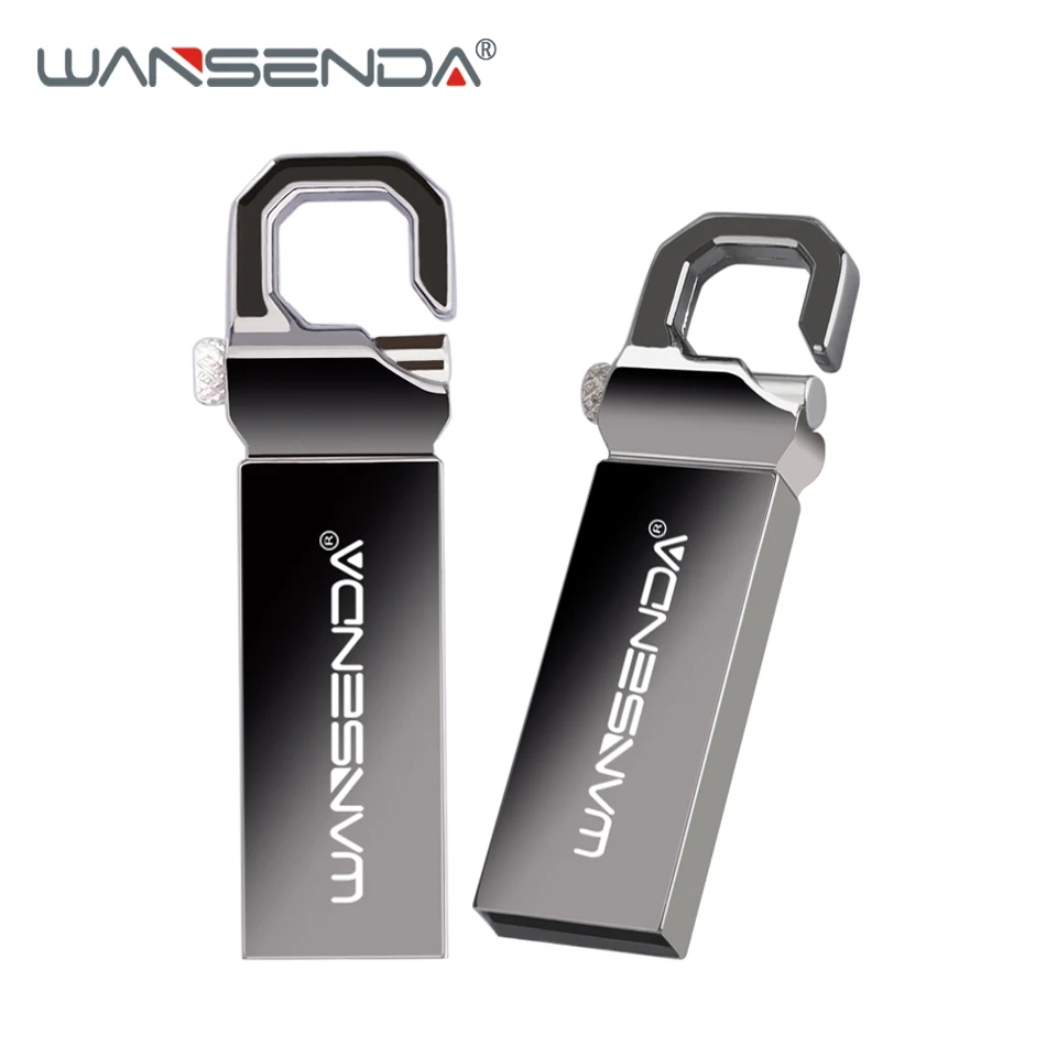 

New WANSENDA Keychain Usb Flash Drive Metal Pen Drive 64GB USB Stick Pendrive 4GB 8GB 16GB 32GB Real Capacity Usb Memory Stick