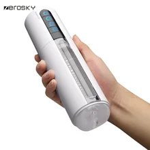 Zerosky Automatic Vacuum Sucking Male Masturbators Pussy Cup Real Vagina Sex Toy for Men Intelligent Telescopic Heating Vibrator