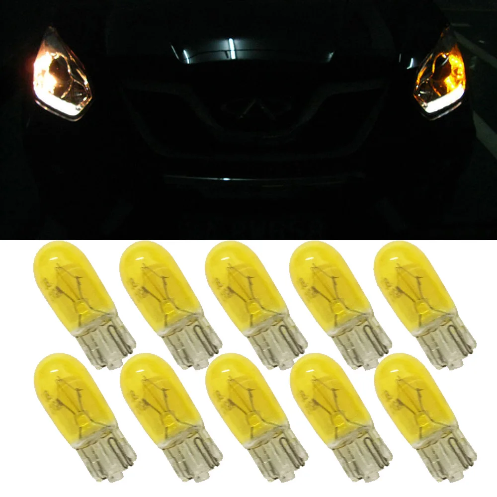10 шт. автомобильные галогенные лампы T10 W5W 194/501 12 В 3 Вт|interior car lights|interior lampcar lamp interior |