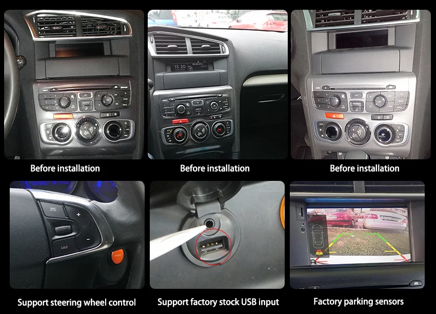 Best 7" HD Android 8.1 Car DVD For Citroen C4L 2011 2012 2013 2014 2015 Auto Radio FM RDS Audio Video WiFi GPS Navi Backup Camera 1