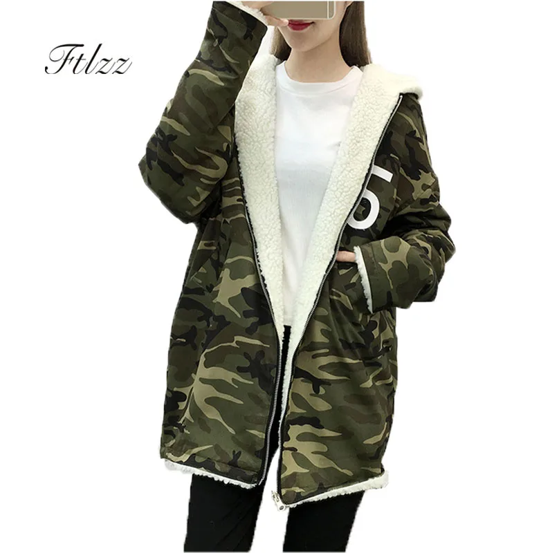 Two Sides Trench Coat Women Casual Long Sleeve Hooded