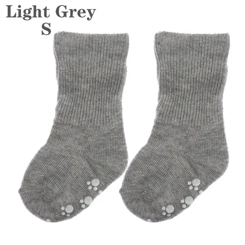 Новые модные хлопковые детские Носки ярких цветов на весну и осень, нескользящие носки для девочек, мягкие носки для новорожденных мальчиков и девочек - Цвет: LH-S