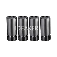 4 шт. алюминий сплав мебель ноги серебро Регулируемый 100 мм Высота шкаф стол диван кровать круглый форма средства ухода за кожей стоп 100x50