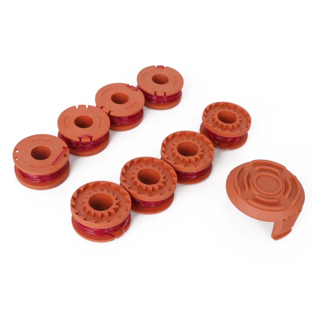 

Hot 8+1 Pcs Compatible with Worx Wg180 Wg163 Wa0010 Power Tool Replacement 10-Foot Grass Synthetic Trimmer/edger Spool Line
