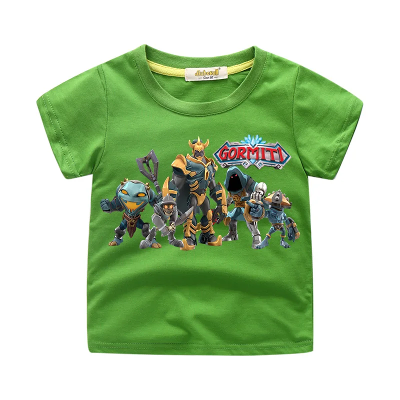 

Hot Games Gormiti Tshirts Costume Kids Clothing Children Summer Short Sleeve O-Neck T-shirts Clothing Boys Girls Tee Tops WJ199
