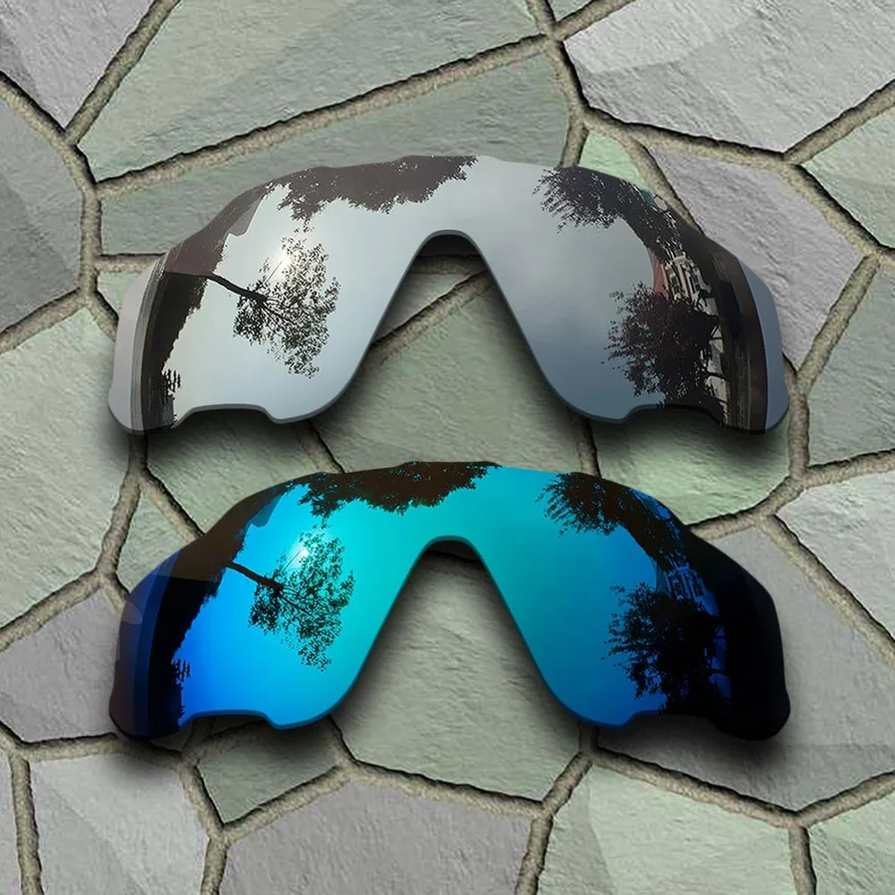 

Chrome&Sky Blue Sunglasses Polarized Replacement Lenses for Oakley Jawbreaker