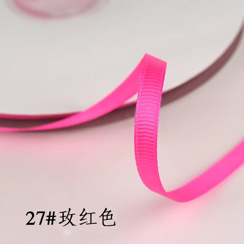 Elegant 6mm Grosgrain Satin Ribbons for Decorations and Crafts