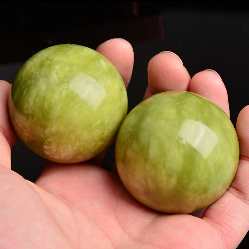 2 шт. мраморный нефрит Baoding китайский здоровье стресс упражнения шары для