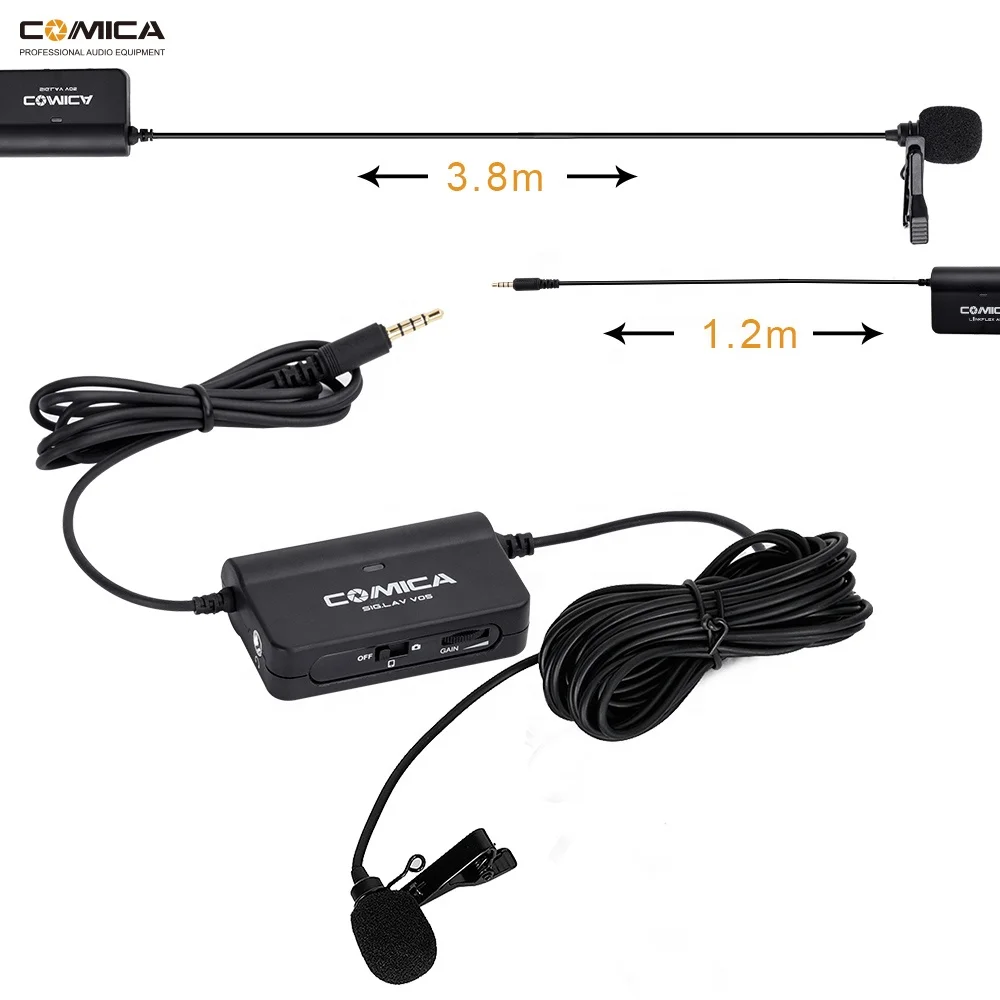 COMICA CVM-SIG LAV V05 гибкие легкие петличный микрофон для смартфона Камера Запись Микрофон Студийный микрофон Запись