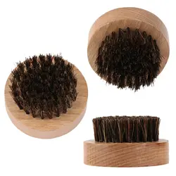 Индивидуальные натурального круглой древесины бука щетина дикого кабана борода Кисточки fh-10520 Размеры: 6.5*3.6 см