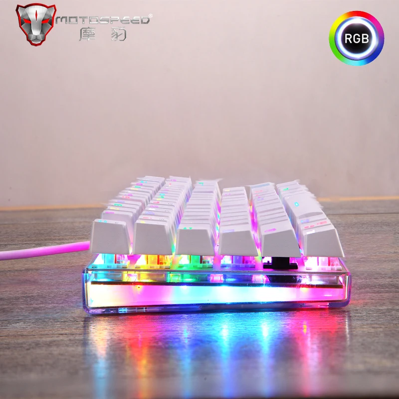  Motospeed edition Gaming Mechanical Keyboard 87 keys RGB Backlight Red/Blue Switch USB Wired keyboa
