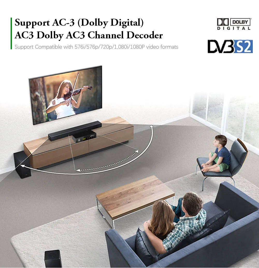 Новейший DVB S2 приемник H.265 полностью HD 1080p цифровой спутниковый ТВ приемник Поддержка YouTube wifi CCCAM DVB S2 телеприставка